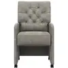 Image de Vidaxl chaises de salle à manger avec roues 2 pcs gris clair