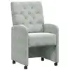 Image de Vidaxl chaises de salle à manger avec roues 2 pcs gris clair velours