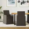 Image de Chaises De Salle À Manger 2 Pcs Gris Foncé 57 X 67 X 95 Cm Lin Vidaxl