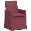 Image de Vidaxl chaises de salle à manger 2 pcs bordeaux 57 x 67 x 95 cm tissu