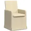 Image de Vidaxl chaises de salle à manger 2 pcs crème 57 x 67 x 95 cm tissu