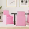 Image de Chaises De Salle À Manger 2 Pcs Rose 57 X 67 X 95 Cm Tissu Vidaxl