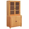 Image de Ensemble de meubles de rangement moderne - vidaXL - Marron - 80x50x160 cm - Bois dingénierie - Chêne massif