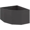 Image de Jardinière dangle en acier - vidaXL - 60x60x35 cm - Noir - Gain de place - Design moderne - Utilisation extérieure