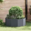 Image de Jardinière - VIDAXL - 90 x 90 x 35 cm - Anthracite - Acier - Ronde