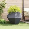 Image de VIDAXL Jardinière bac à fleurs en acier anthracite 100 x 100 x 80 cm