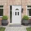 Image de Jardinière / bac à fleur - VIDAXL - 75 x 75 x 60 cm - Acier - Pack 2 - Noir