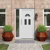 Image de vidaXL Jardinière 2 pcs Rouillé 75 x 75 x 60 cm 884051