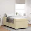 Image de vidaXL Cadre de lit avec matelas Crème 80 x 200 cm tissu 3398249
