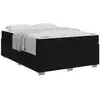 Image de Vidaxl cadre de lit avec matelas noir 160 x 200 cm tissu