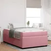 Image de vidaXL Cadre de lit avec matelas Rose 120 x 190 cm tissu 3398378