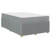 Image de Vidaxl cadre de lit avec matelas gris clair 120 x 200 cm tissu