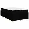 Image de Vidaxl cadre de lit avec matelas noir 120 x 200 cm tissu