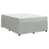 Image de Vidaxl cadre de lit avec matelas gris clair 160 x 200 cm tissu