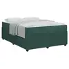Image de Vidaxl cadre de lit avec matelas vert foncé 160 x 200 cm tissu