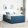 Image de vidaXL Cadre de lit avec matelas Bleu 160 x 200 cm tissu 3398416