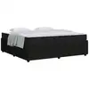 Image de Vidaxl cadre de lit avec matelas noir 200 x 200 cm tissu