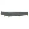 Image de Vidaxl lit à ressorts avec matelas gris foncé 200 x 200 cm tissu