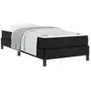 Image de Vidaxl cadre de lit avec matelas noir 90 x 190 cm tissu