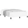 Image de Vidaxl cadre de lit avec matelas blanc pur 140 x 190 cm tissu