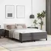 Image de Cadre De Lit Avec Matelas Gris 140 X 190 Cm Tissu Vidaxl