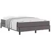 Image de Vidaxl cadre de lit avec matelas gris 140 x 190 cm tissu