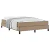 Image de Vidaxl cadre de lit avec matelas cappuccino 160 x 200 cm tissu