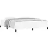 Image de Vidaxl cadre de lit avec matelas blanc pur 180 x 200 cm tissu