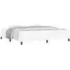 Image de Vidaxl cadre de lit avec matelas blanc pur 200 x 200 cm tissu