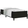 Image de Vidaxl lit à ressorts avec matelas noir 100 x 200 cm tissu