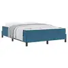 Image de Vidaxl lit à ressorts avec matelas bleu foncé 140 x 200 cm tissu