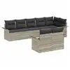 Image de Vidaxl ensemble de canapé de jardin 8 pcs gris clair polyrotin