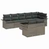 Image de Vidaxl ensemble de canapé de jardin avec stockage 9 pcs gris polyrotin