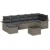 Image de Vidaxl ensemble de canapé de jardin avec coussin 8 pcs gris poly rotin