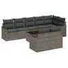 Image de Vidaxl ensemble de canapé de jardin avec coussin 9 pcs gris poly rotin