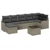 Image de Vidaxl ensemble de canapé de jardin avec coussin 8 pcs gris poly rotin