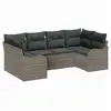 Image de Vidaxl ensemble de canapé de jardin 6 pcs gris poly rotin