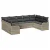 Image de Vidaxl ensemble de canapé de jardin 9 pcs gris clair polyrotin