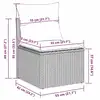Image de Vidaxl ensemble de canapé de jardin 7 pcs gris clair polyrotin