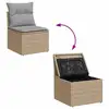Image de Vidaxl ensemble de canapé de jardin 8 pcs beige et gris clair