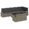 Image de Vidaxl ensemble de canapé de jardin avec coussin 9 pcs gris polyrotin