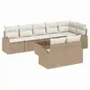 Image de Vidaxl ensemble de canapé de jardin 9 pcs beige et blanc polyrotin