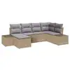 Image de Vidaxl ensemble de canapé de jardin 6 pcs beige et gris clair