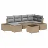 Image de Vidaxl ensemble de canapé de jardin 6 pcs beige et gris clair