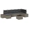 Image de Vidaxl ensemble de canapé de jardin avec coussin 7 pcs gris polyrotin