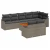 Image de Vidaxl ensemble de canapé de jardin avec stockage 9 pcs gris polyrotin