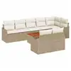 Image de Vidaxl ensemble de canapé de jardin 9 pcs beige et crème polyrotin