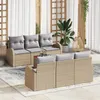 Image de vidaXL Ensemble de canapé de jardin 7 pcs Beige et Gris clair 3356194