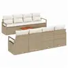 Image de Vidaxl ensemble de canapé de jardin 9 pcs beige et crème polyrotin