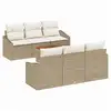 Image de Vidaxl ensemble de canapé de jardin 7 pcs beige et crème polyrotin